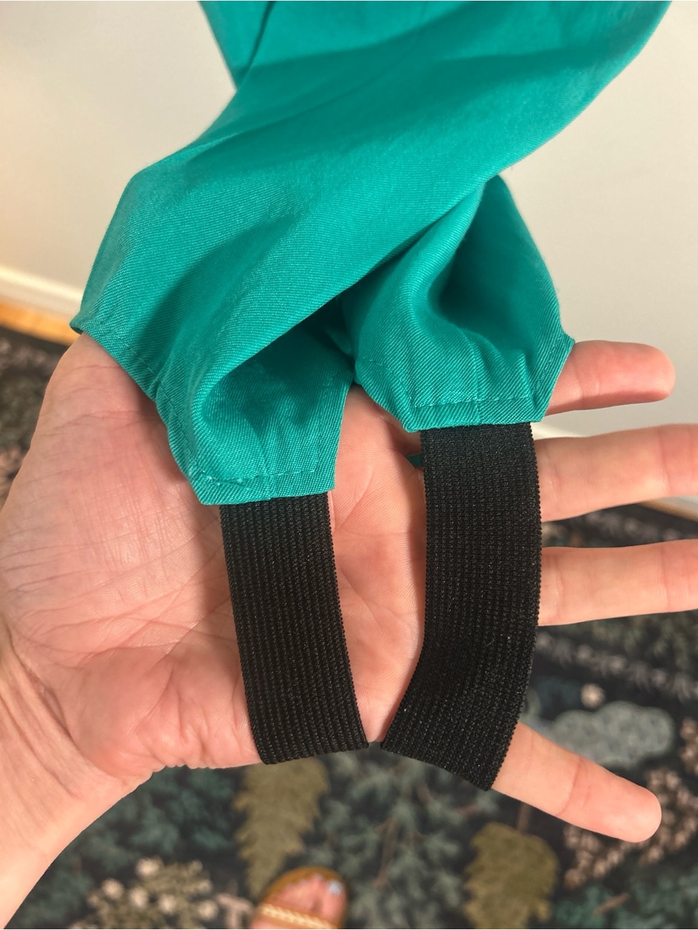 Vintage 80s Stirrup Pants! • Size Small • Teal • Excellent Condition